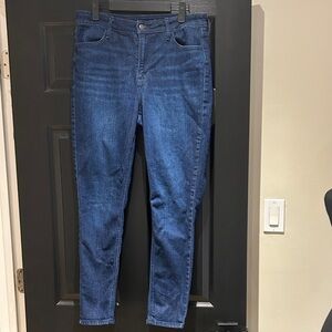 Old Navy Women's Skinny Jeans - Dark Blue